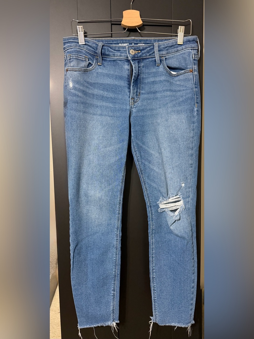 Old Navy Light Blue mid-rise ROCKSTAR SUPER SKINNY